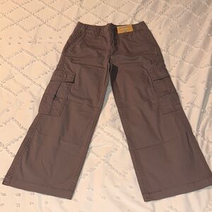 Girls Iron Gray Wide Leg Bottom